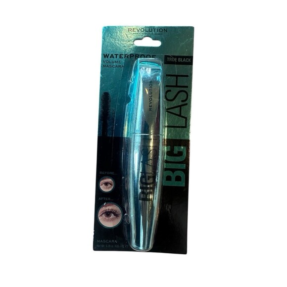 NEW Makeup Revolution Big Lash Volume Mascara Waterproof - 0.28 oz True Black - Picture 2 of 3